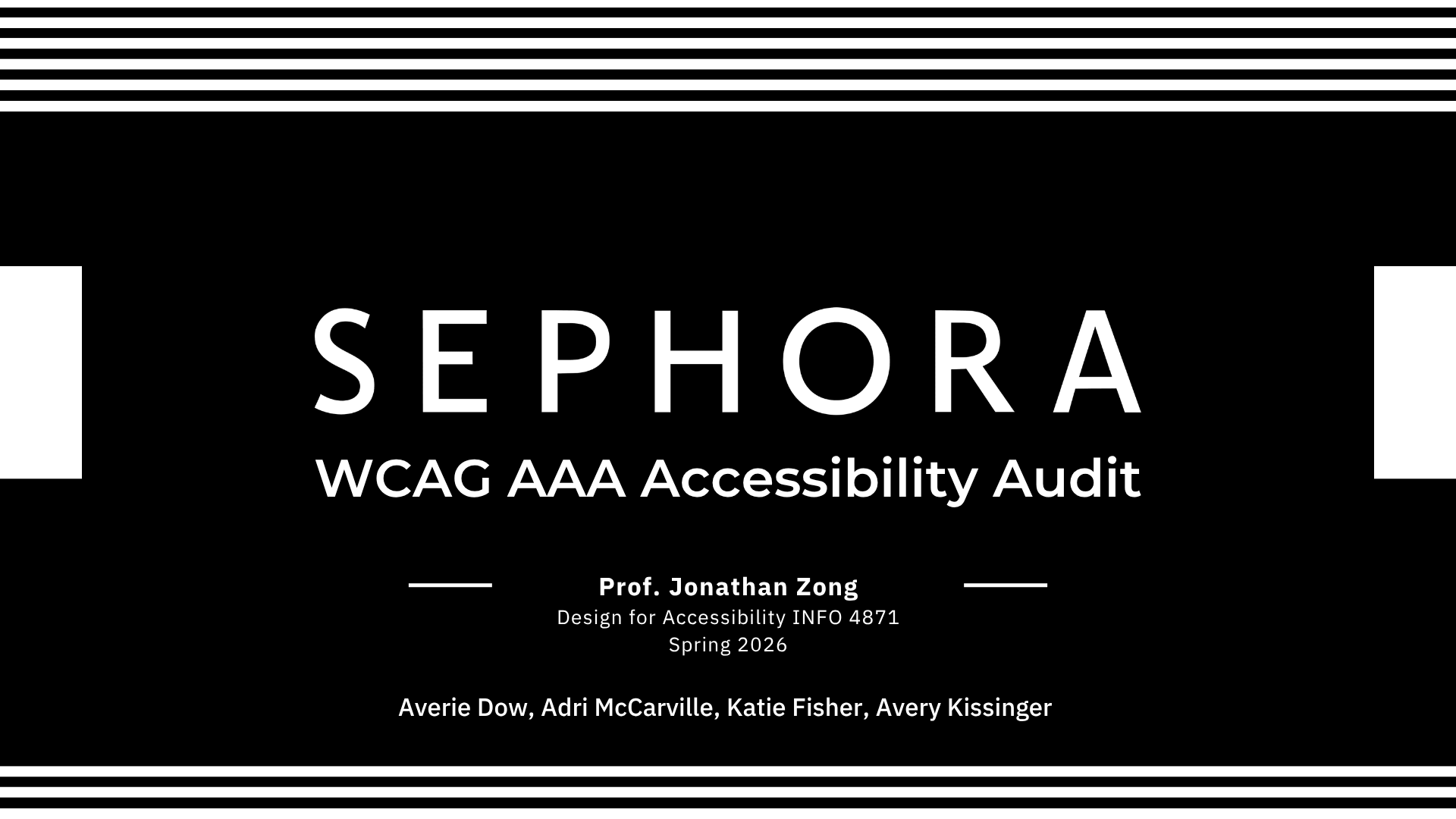 Sephora e-commerce checkout interface audit breakdown screen